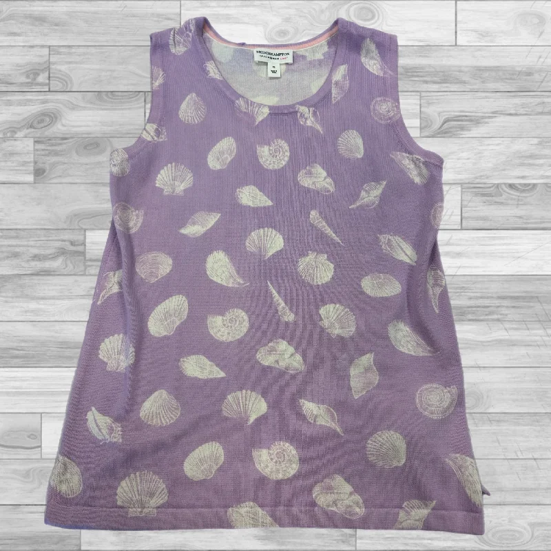 Top Sleeveless By Isaac Mizrahi Live Qvc In Purple, Size: Xs