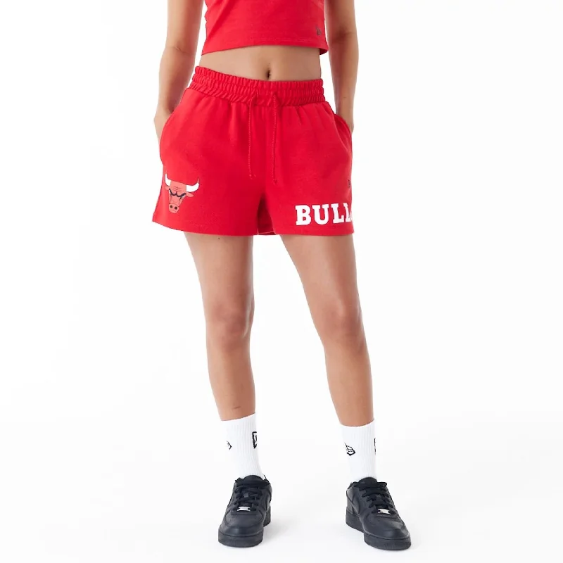 Chicago Bulls Womens NBA Team Logo Red Shorts