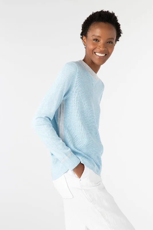 Kinross Cashmere Pop Trim Sweatshirt