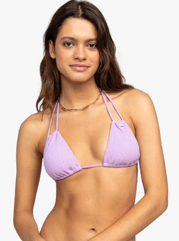 Aruba Mini Tiki Triangle Bikini Top - Crocus Petal