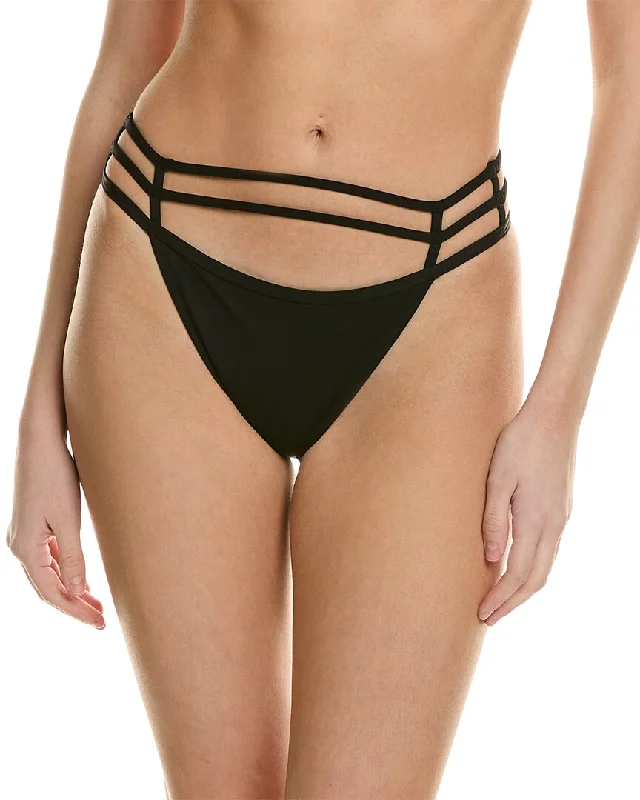 SIMKHAI Amenda Strappy Solid Bikini Bottom